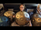 BLUE + Gold Dimple Mandala 9-12 Note Handpan in all Scales | Generation 4