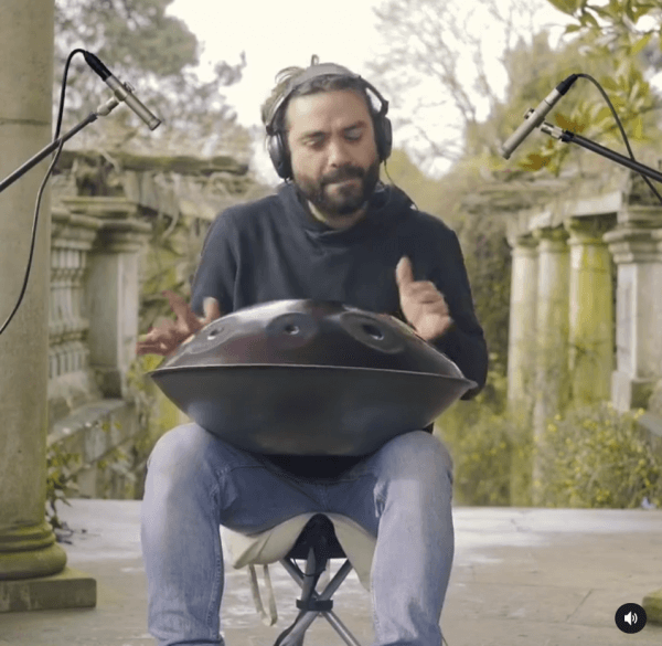 Gabrielle Pollina on a 9 Note Handpan in E Kurd in Purple in 440hz.